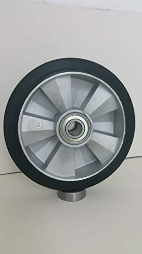 Gummi Rad 200 mm für Hubwagen mit Kugellager Bohrung 20 (200-20-44)