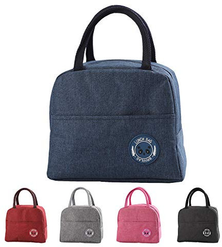 YumSur Lunch Tasche, Kühltasche Lunch Bag Picknicktasche Mittagessen Tasche Wasserdicht für Arbeit, Schule, Ausflug Lebensmitteltransport