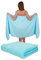 Betz 2 Stück Saunatücher Saunatuch Saunahandtuch Set Palermo 100% Baumwolle Frottier XXL Badetuch Strandtuch Größe 80 x 200 cm Farbe türkis