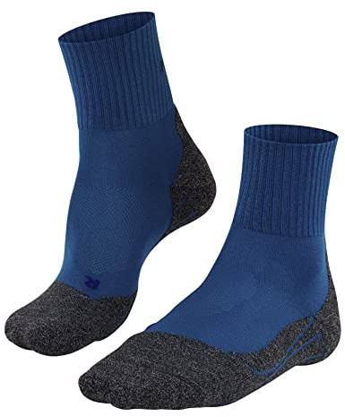 FALKE Herren Wandersocken TK2 Explore Cool Short M Sso Lyocell Funktionsmaterial antiblasen dick 1 Paar, Blau Galaxy Blue 6416, 44-45
