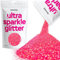 Hemway Ultra Sparkle Glitter - Fluorescent Pink | Chunky Metallic Flakes for Resin & Epoxy Crafts | Supplies for Tumblers, Festival, Hair, Face, Body, Eye & Nail Art Decoration | 100 g