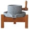 WANLIAN Handgemachte Steinmühle/Mühle (Mittel), Mühle Kommerzielle-Kornmühlen, Handgemachte Haushalts-Alte Handmühle für Getreide, Bohnen und Gerste (7.87 in x 11.8 in), mit Holzrahmen