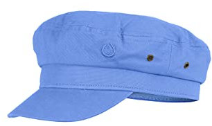 MADSea Unisex Canvas Elbsegler Schirmkappe Schirmmütze, Farbe:blau, Größe:S