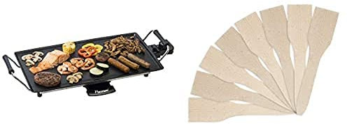 Bestron elektrischer Tischgrill L, Bestron 8x Raclette-Schaber aus Holz