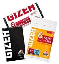 Gizeh Dreher-Starter-Set: 1x Gizeh Slim Wickler, 1x Gizeh Slim Filter, 1 Gizeh Papers extra fine