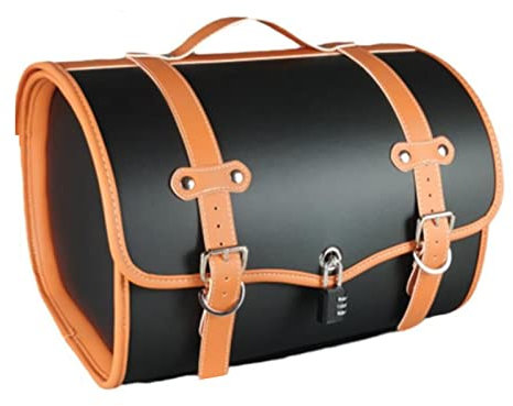 Motorrad Werkzeugtasche, Universal Pu-Leder Aufbewahrungstasche Wasserdicht, Multifunktion Hohe Kapazität Motorrad Hecktasche Mit Zahlenschloss, Motorradzubehör Gelten Für Motorrad Rücksitz