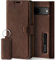 SURAZO Étui de Protection en Cuir pour Google Pixel 8 - Pliable - en Cuir véritable - avec Aimant, Compartiment pour Cartes, Protection RFID, Fonction Support - Étui à Rabat en Cuir (Marron Noix)