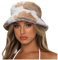 Becken Mütze Eimer Männer Dicke Mütze warm Bedruckte Eimer Winter für Frauen Jungen Fischerhut 53 (Khaki, One Size)