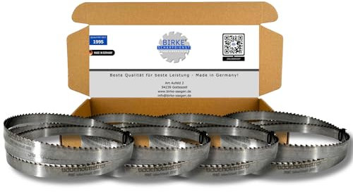 4er Set Birke® UDDEHOLM & GEHÄRTET Bandsägeblätter Weich- und Hartholz für Scheppach, Holzstar uvm.. (1790x15x0,5 5ZpZ (GEHÄRTET))