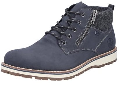 Rieker Herren Schnürstiefel 38409-14 blau Gr. 44