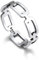 Bandmax Silber Ringe Herren Ring Damen Vintage Ringe Größe 67mm Panzerkettenring Verlobungsring Bandring 5mm breit Silberschmuck Valentinstag Vatertag