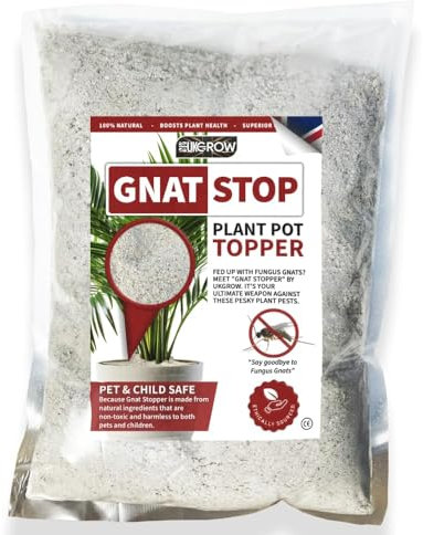 Gnat Stop Plant Pot Topper - Natural Pest Control for Indoor Plants - Home use - Available in 1L, 2L, 3L, 5L, 10L, 20L Bags (2 Litre)