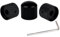 3Pcs Dome Black Guitar Knobs Metal Volume Tone Speed Control Knobs for Fender Strat Telecaster Gibson Les Paul Guitar Bass Accessories (Matte Black)