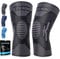 2 Stück Kniebandage Männer Damen - Kompression Kniestütze für Meniskus, Arthrose, ACL, Linderung von Knieschmerzen, Medizinischer Knieorthese für Laufen, Sport Knee Support, Schwarz, 3XL