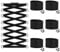 Widamin 6 Paar elastische Schnürsenkel mit Metallverschluss No Tie Shoelaces, Faule Schnürsenkel Ohne Binden für Kinder und Erwachsene（Schwarz）