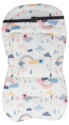 Baby-Kinderwagen-Einsatz, Baby-Autositzkissen, Baby-Sitzpolster für Kinderwagen, weiche, atmungsaktive Baumwolle, universelles Kinderwagen-Kissen, Neugeborene Kinderwagen-Matte, (Wolke)