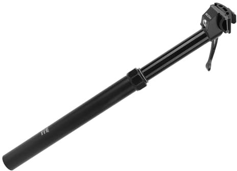 POENVFPO Aluminium 31,6 Mm Hydraulische Fahrrad-Sattelstütze, Handgesteuerte Verstellbare Dropper-Sattelstütze für Mountainbike