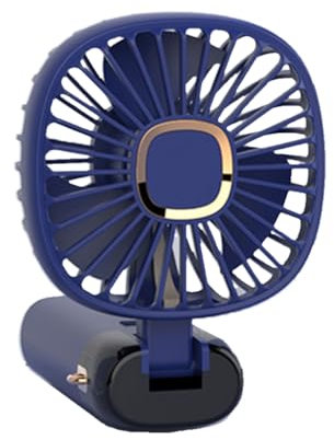 Vdaxvme Ventilatore da collo 800mAh ricaricabile con batteria estesa con supporto per telefono USB ventilatore da tavolo