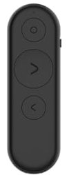 Lenovo Mando a Distancia de Presentación Portátil Recargable (3 Botones, Puntero Digital, Bluetooth 5.3, Compatible con Windows, Mac OS, PowerPoint, Keynote, Google Slide) Negro