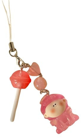 Schöner Lutscher-Schlüsselanhänger, Cartoon-Design, Schlüsselhalter, Handyanhänger, Anhänger für Frauen und Anime-Liebhaber