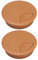 60MM Plastic Desk Grommet, Desktop Cable Hole Cover Round Wire Grommets for Office, Computer Desk, Home (Pack of 2, ​Light Brown)