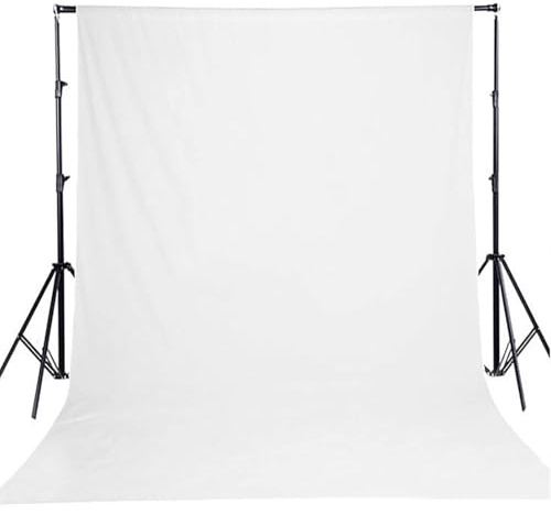 STCREE White Screen Backdrop 2.1M x 3M (7ft x 10ft) for Live Studio Zoom Sessions Live Gaming and Parties Children's Birthday party Background Product Photography Props KLSST015 | Live Studio Zoom Sessions, Live Gaming and Parties, Children's Birthday Party Background, Product Photography Props