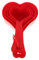 FUNNETOYU 1Set Cute Heart Shaped Measuring Spoon Set Plastic Measuring Spoons for Baking Cooking and Everyday Use for Sugar Flour and Liquid Ingredients