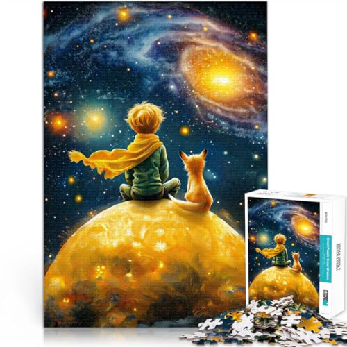 Der kleine Prinz und der Fuchs 1000-teiliges Puzzle für Teenager Stressabbau-Spielzeug Einzigartige Geburtstags- und Geschenkideen 38x26cm