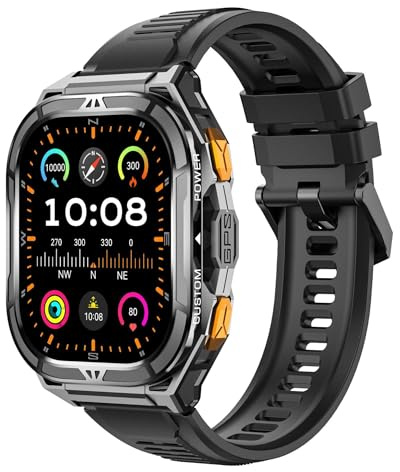 SWZEC Aegis X5 – GPS-Sportuhr/Quadratisch(Black)
