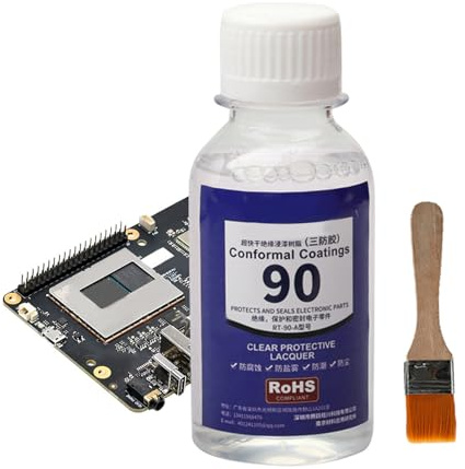 PCB-Farbe, Schutzversiegelung, 100 ml, transparent, schnelltrocknend, wasserdicht, für PCB-Reparatur mit Pinsel, für LED-Lichter, Klemmen und Spleißreparatur