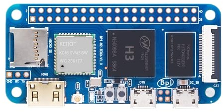 Banana Pi BPI-M2 Zero Single Board Computer, Allwinner H3 Quad-Core Cortex-A7, 512MB DDR3, Mini HDMI, CSI Kamera, kompatibel mit Raspberry Pi 3, 65x30mm (Single Board)
