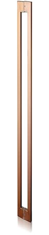 BTYQKZVPM Maniglie per porte scorrevoli, Maniglia for porta scorrevole push-pull for doccia in vetro, confezione da 2, 60-150 cm(Rose Gold,60CM(2ft))