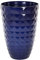 Cache-Pot Bleu Marine en Argile et Verre 35 cm Diamètre avec Motif en Relief Feriza