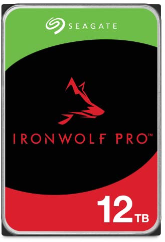 Seagate IronWolf Pro 3.5 12TB HDD with Data Recovery Service 5 Year Warranty 256MB 7200rpm 24 Hours Service for PC NAS RV Sensor ST12000NE0008