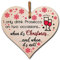 The Plum Penguin Handmade Wooden Christmas Hanging Heart Plaque Gift I only drink prosecco on two occasions funny novelty prosecco lovers alcohol joke xmas present