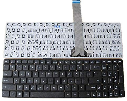 fqparts-cd Replacement Tastiera del Computer Portatile per for ASUS F556 F556UA F556UB F556UF F556UJ F556UQ F556UR F556UV Nero Versione Americana