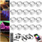 GEYUEYA Home Decking Lights RGB Ø45MM 12V 0.5W WiFi APP Phone Control Color Change LED Decking Patio Lighting for Steps Stair Terrace Kitchen Outdoor Indoor Lamps with Remote Controller - 20 Packs