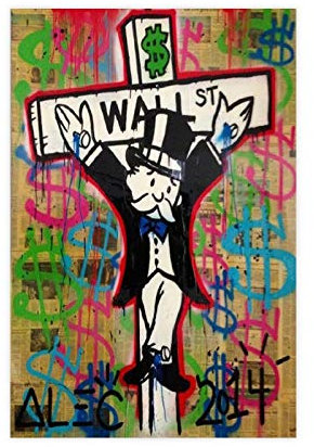 Gaming-Poster Alec Monopoly Wall Street Leinwand Poster Schlafzimmer Dekor Sport Landschaft Büro Zimmer Dekor Geschenk 30 × 45 cm ohne Rahmen style1