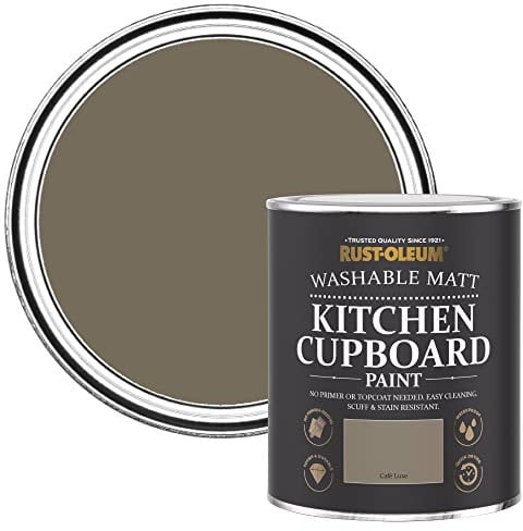 Rust-Oleum Light Brown Kitchen Cupboard Paint in Matt Finish - Café Luxe 750ml
