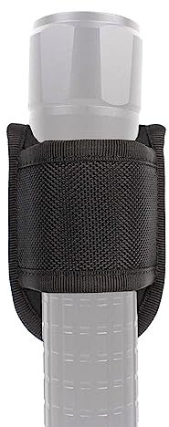 Open Top Flashlight Holder, Compact Torch Holder Fits Up To 1 Standard D Cell Flashlights for 2-2.25 Duty Belt