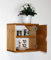 CASA Massivholz Wandregal Systemregal 39x39x26cm Fichte gelaugt geölt