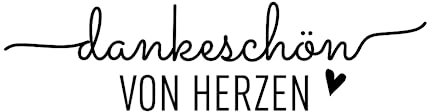 stempelshop4you – Stempel Liebe 18 Holz Dankeschön von Herzen | Danke | Stempel mit Herz