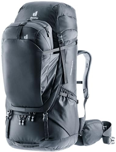 deuter Voyager 60+10 SL Damen Reiserucksack mit Daypack, Schwarz