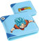 Koecya Wallet for Boys Wallets for Girls Kids Teens Anime Leather Wallet Cute Kawaii Cartoon Aesthetic Character Design Fun Purse Credit ID Card Slim Thin Bi-fold Small Coin Pouches Minimalist,Blue