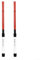 Percussion Cajon-Pinsel, Standard-Cajon-Sticks und Pinsel, Teleskop-Schlagzeug-Pinsel für Jazz Cajon Musicals (rot)