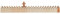 Weihnachtskalender aus Holz mit Zahlen 1-24 gehender Lebkuchenmann 50 cm Advent Weihnachten Deko Adventskalender