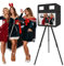 PAAFNN Fotokabinen-Maschine, tragbare DSLR-Fotokabine mit Touchscreen, RGB-Ringlicht, ideal für Hochzeiten, Partys und Veranstaltungen (Black C, Photo Booth Machine)