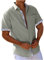 Leinenhemd Herren Kurzarm Baumwolle Hemd Hawaii Hemden Sommer Freizeithemden Oversized Kurzarmhemd Business Herrenhemden Tshirt Tops Leichte Fischerhemd 01 Grau XL