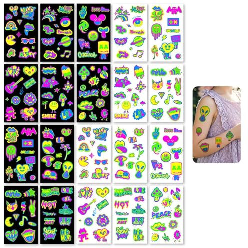 Bvtpoyy Tatuajes temporales, calcomanías para cuerpo, resistentes al agua»