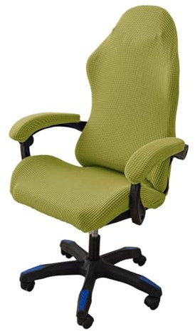 tintoke 4Stk Gaming Stuhl Bezug Waschbar,Waschbar Gaming Stuhl Bezug,Gaming Stuhlhussen,GamingStuhlbezüge Anti-Rutsch,Mit Reißverschluss, passend für Gamingstuhl, Computerstuhl, Drehstuhl (Grün)